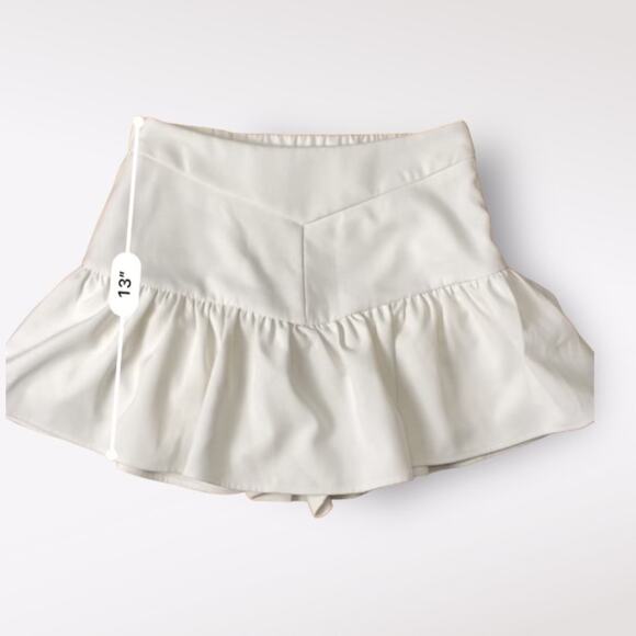 Endless Rose White Mini Skort Size S - Picture 3 of 6